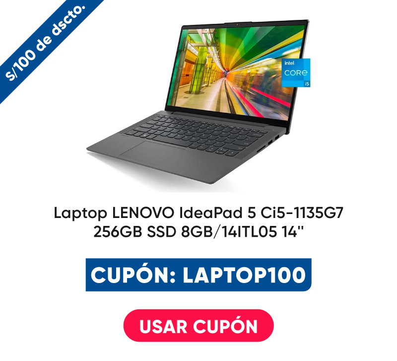 Laptop LENOVO IdeaPad 5 Ci5-1135G7 2.4G 256GB SSD 8GB/ 14ITL05 14''
