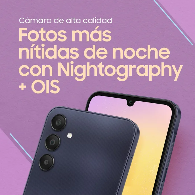 Celular Samsung Galaxy A25 8GB RAM 256GB Negro 5G