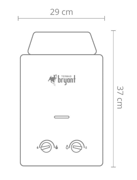 Terma BRYANT a gas 5.5L GN Tiro Natural