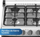 COCINA INDURAMA 20" 4 HORNILLAS CASSAT con instalación