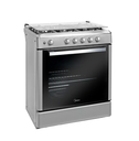 COCINA MIDEA 24" 5 HORNILLAS VENUS  Puerta Black cubierta inox c/grill con instalación