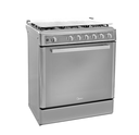 COCINA MIDEA 24" 5 HORNILLAS VENUS  Puerta Black cubierta inox c/grill con instalación