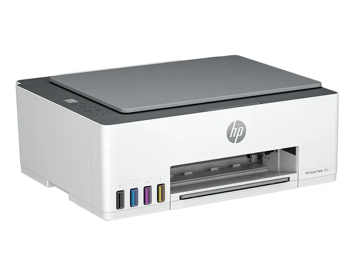 IMPRESORA HP MULTIFUNCIONAL SMART TANK 580, 3 EN UNO, IMPRIME ESCANEA COPIA, WIFI BLUETOOH 