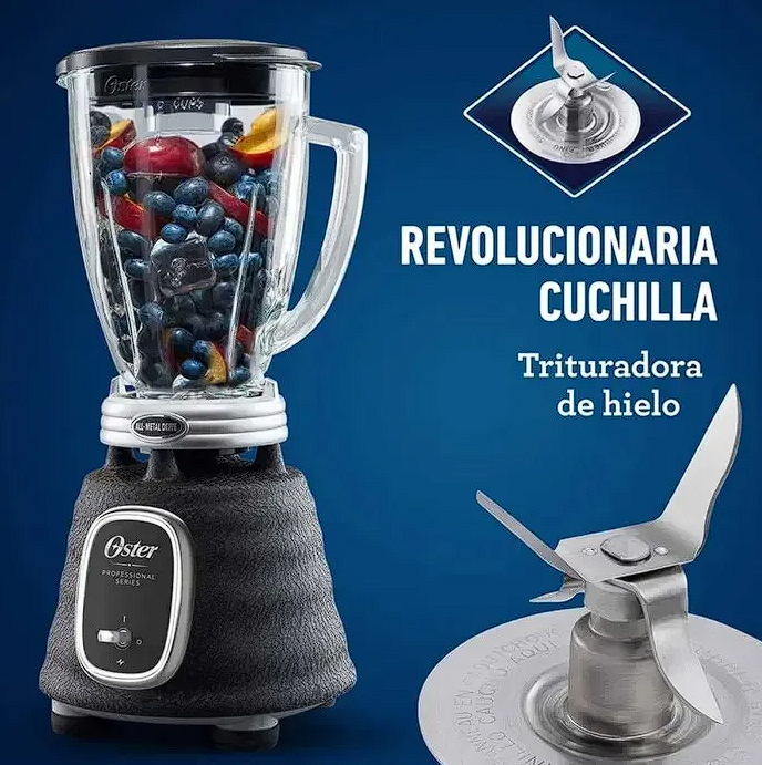 Licuadora OSTER 3 Velocidades CLASICA CROMADA