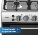 COCINA INDURAMA 20" 4 HORNILLAS CASSAT con instalación