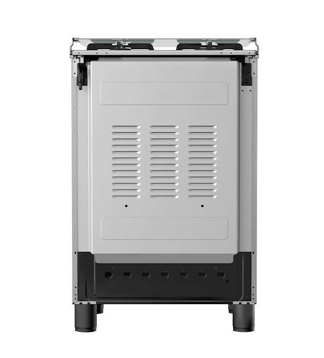COCINA MIDEA 24" 4 HORNILLAS MGS24FS Silver cubierta inox con instalación