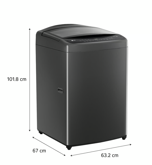 Lavadora LG 19KG WT19BV6 Motor directo Negro