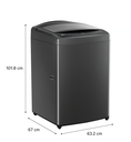 Lavadora LG 19KG WT19BV6 Motor directo Negro
