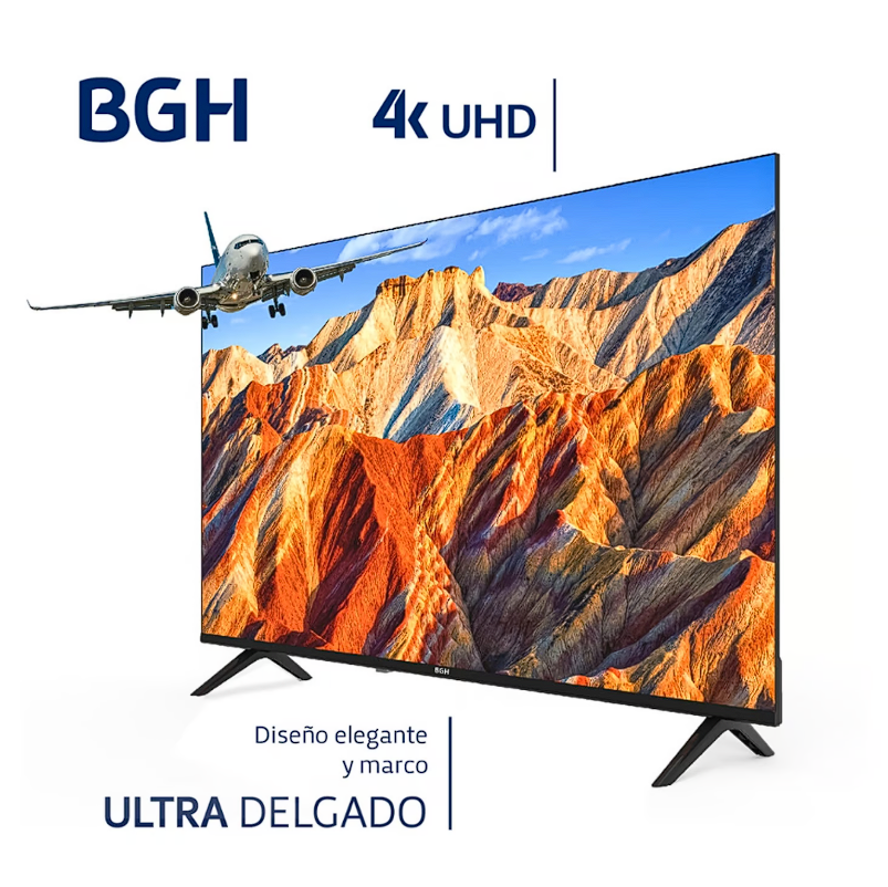 Televisor BGH 58" UHD 4K   SMART TV Android TV sin bordes B5824UK6AIP
