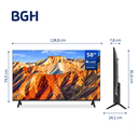 Televisor BGH 58" UHD 4K   SMART TV Android TV sin bordes B5824UK6AIP