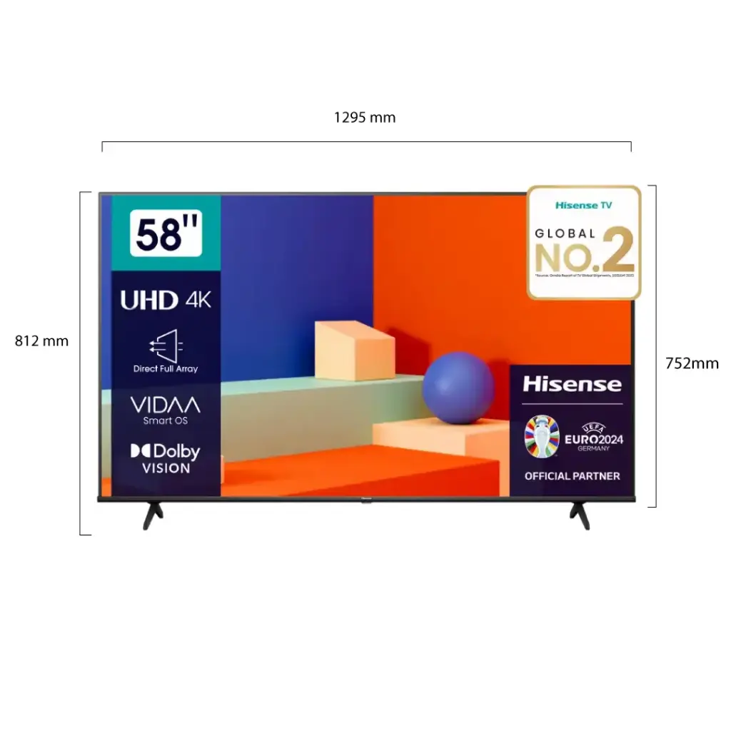 Televisor HISENSE 65" UHD 4K Smart 65A6N Vidaa