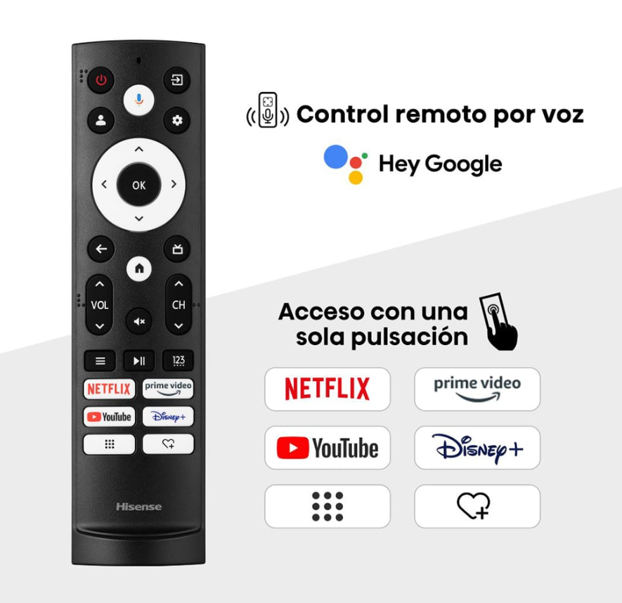 TV HISENSE 55" SMART QLED 55Q6N GOOGLE TV