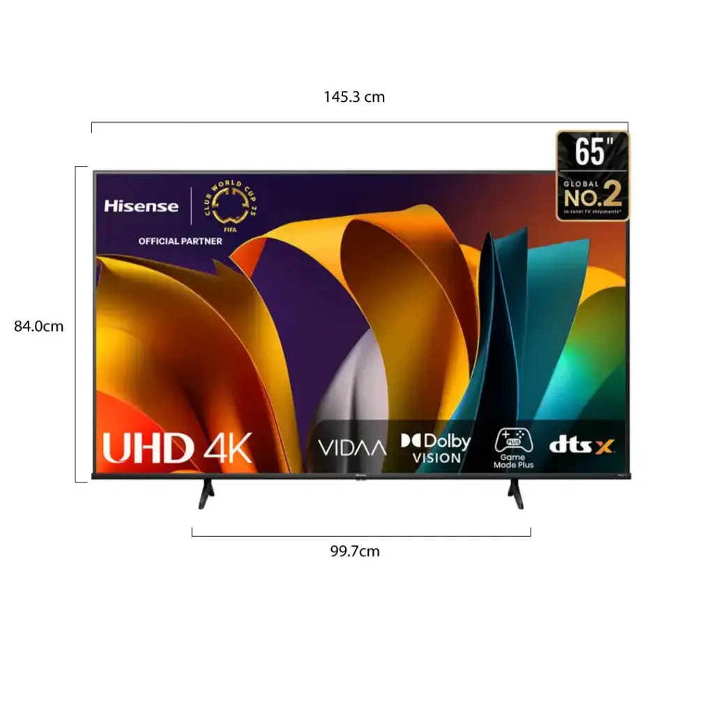 Televisor HISENSE 65" UHD 4K Smart 65A6N Vidaa