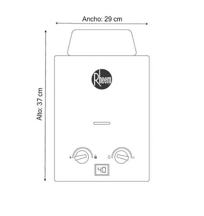 Terma a gas Rheem GN 5.5 litros