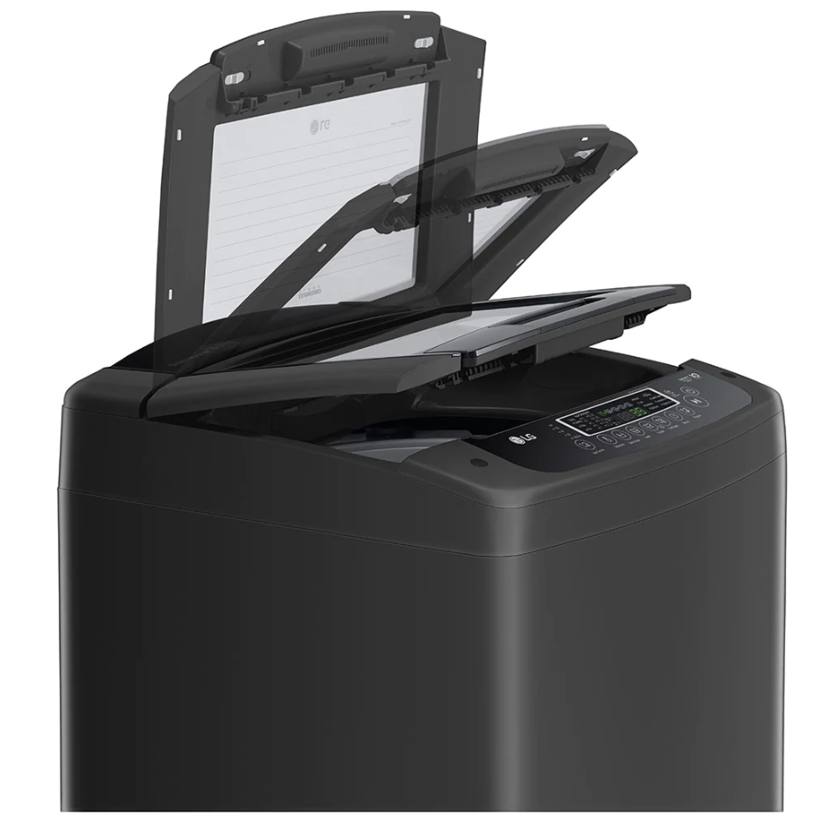 Lavadora de 16kg carga superior Smart Inverter con TurboDrum™, negro claro