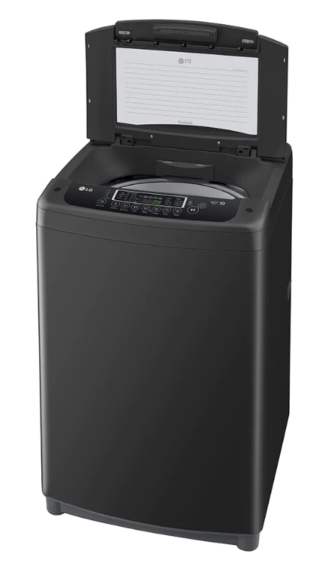 Lavadora de 16kg carga superior Smart Inverter con TurboDrum™, negro claro
