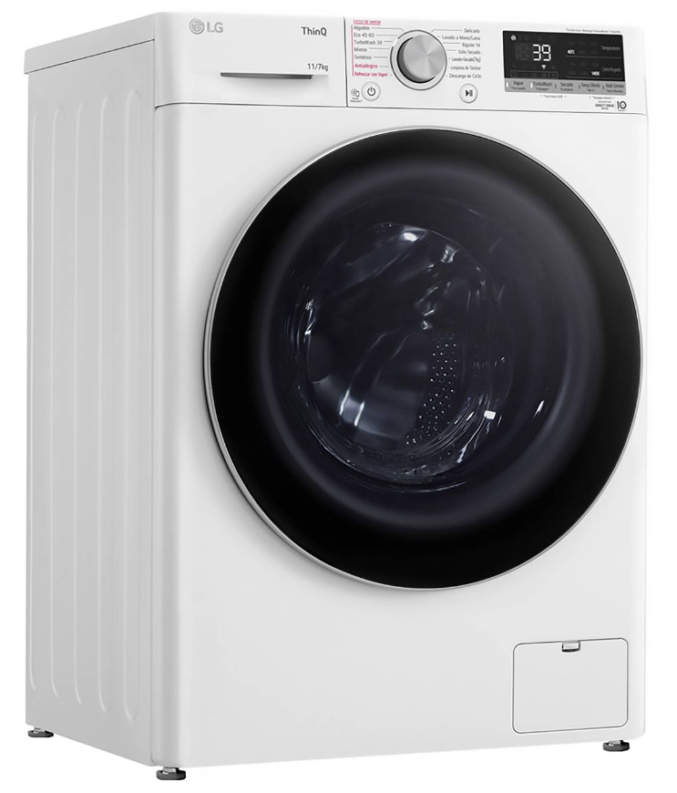 Lavaseca de 11 kg de Lavado y 07 kg de Secado, carga frontal con AI - Modelo WD11PVC3S6