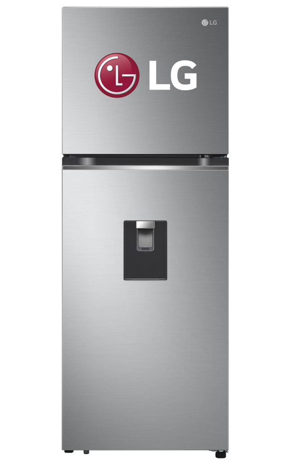 Refrigeradora LG 314L Door Cooling Top Mount Plateado con dispenser - Modelo GT31WPP