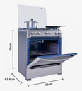 Cocina Indurama Firenze Zafiro Croma 5 Quemadores más instalación
