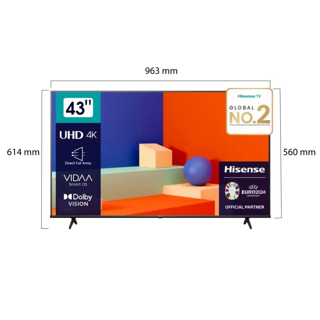 Televisor HISENSE UHD 4K ACTIVE HDR 65" SMART TV - Modelo 65A6K