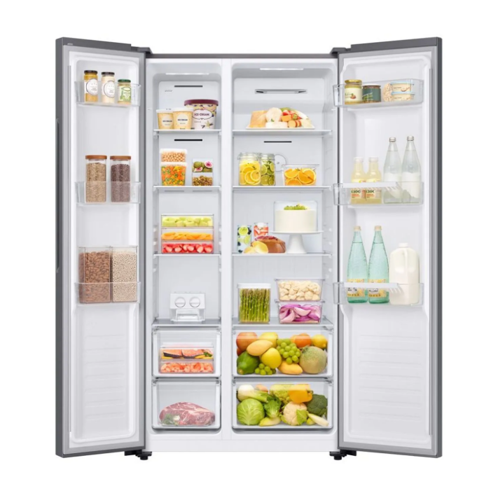 Refrigeradora Samsung Side by Side Gris 490Lt RS52B3000M9