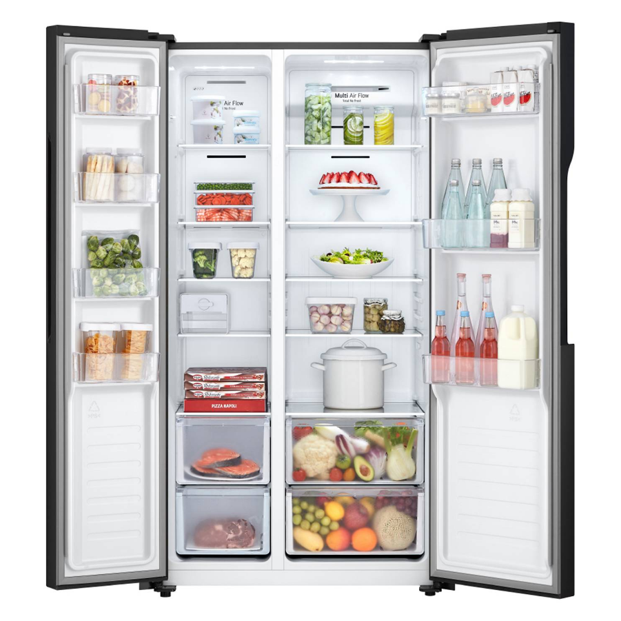 Refrigeradora LG Side By Side GS51MPD, 509L, Panel Led Táctil Negro 2024