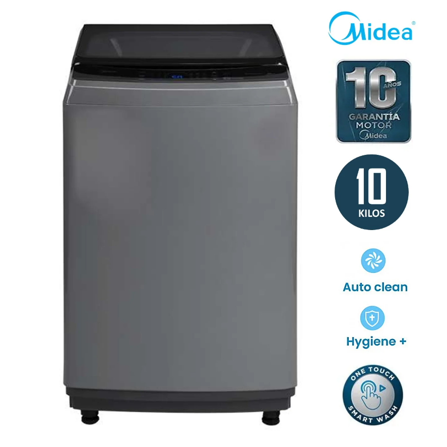 Lavadora MIDEA 10KG Carga superior Gris 
MA200W100/G-PE