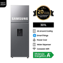 Refrigeradora Samsung All Around Cooling 301L Silver c/dispenser Wifi  RT31DG5220S9PE 