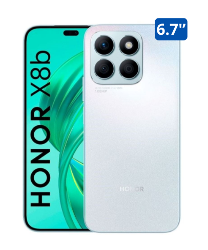 Celular Honor X8B 6.7" 256GB 8GB RAM color Plata Titanium