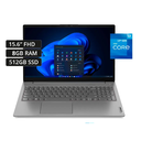 LAPTOP LENOVO 15.6" FHD Core i7-1355U (10N/12SUB) 13va GEN RAM 8GB DDR4 512G SSD Windows 11 Color IRON GREY - V15 G4 8GB 