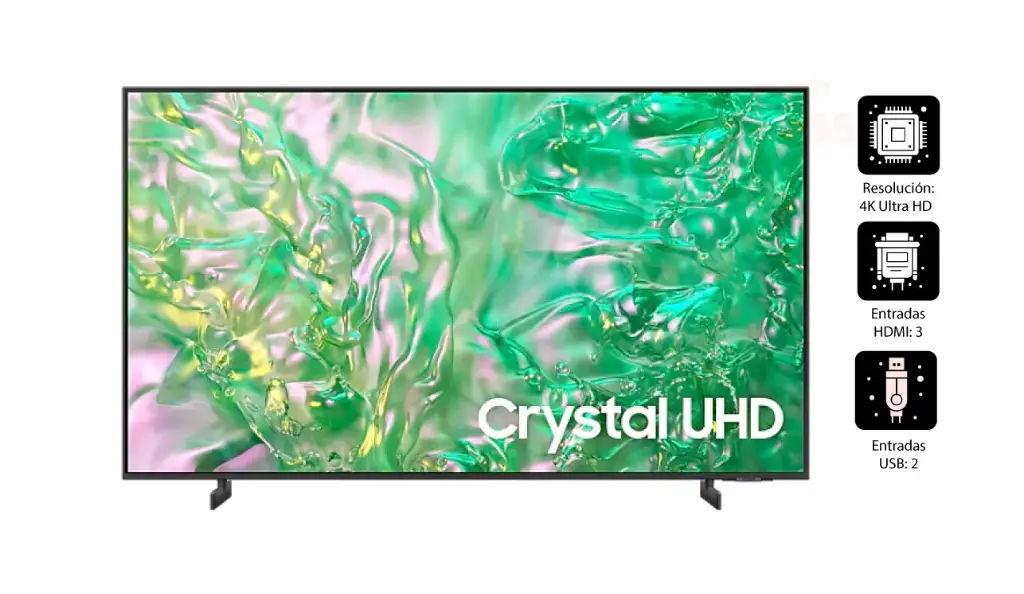 Televisor Samsung Smart TV 55" Crystal UHD 4K  UN55DU8000 voice control 