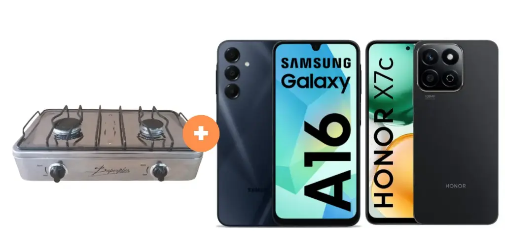 COCINA "SUPERIOR" DE MESA  2 HORNILLAS, ACERO BRILLANTE,POTENCIA 1.95KW x 2 CON CONEXIÓN + CELULAR HONOR X7C 6.77" 256GB 8GB RAM NEGRO/VERDE  + CELULAR SAMSUNG GALAXY A16 6.7"  4GB RAM 128GB Negro. - 4507366 - 8