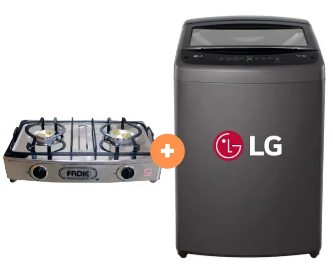 COCINA FADIC 2H SUPERIOR DE MESA CON CONEXIÓN + LAVADORA LG 16 KG  CARGA SUPERIOR NEGRO CLARO WT16BVTB - 4507366 - 12