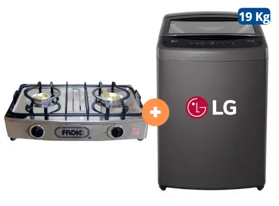 COCINA FADIC 2H SUPERIOR DE MESA CON CONEXIÓN +  LAVADORA LG 19 KG C/Superior S /INVERTER Middle Black  WT19BVTB - 4507368 - 9