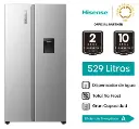 REFRIGERADORA HISENSE SIDE BY SIDE 529 LTS  RS3P558NMCA 