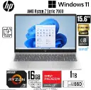 LAPTOP HP 15-FC0031LA AMD RYZEN 7 7730U, 16GB (2x8GB)(DDR4), 1TB SSD, 15.6"FHD, WINDOWS 11 HOME, COLOR: Plateado natural - HP15FC31R716G1T