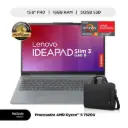 LAPTOP LENOVO IDEAPAD SLIM 3 AMD RYZEN5 7520U(4N/8SUB), 16GB, 512GB SSD, 15.6" FHD, WINDOWS 11, COLOR: ARCTIC GREY + MALETIN LENOVO.