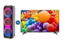 Televisor LG 65"" 4K UHD Thinq Ai 65UT7300 c/LG Magic Control + Parlante portátil Bluetooth 40 Watts NEX - CO753