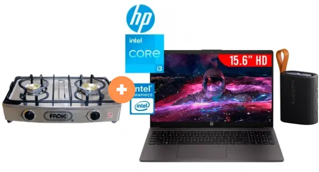 COCINA FADIC 2H SUPERIOR DE MESA CON CONEXIÓN + LAPTOP HP NOTEBOOK 250G10 INTEL CORE i3 N305 1.80/3.80 GHZ , 8GB(8*1) DDR4 (3200MHZ)(EXP32GB-2SODIMM), 256GBSSD, 15.6" HD,WINDOWS 11, COLOR: PLOMOOSCURO +  PARLANTE  XIAOMI SOUND POCKET 5 W BT 5.4 NEGRO 4507368 - 5
