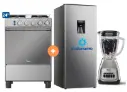 COCINA MIDEA 24" MGS24 4 HORNILLAS HIERRO CON CONEXIÓN + Refrigeradora Indurama RI289D 176 lts + Licuadora OSTER KALIMAN 1.5Lt Col..Nickelado 800W 2 veloc. - 4507183 - 11