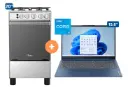 COCINA MIDEA 20" 4 HORNILLAS MGS20 Silver cubierta inox con instalación + LAPTOP LENOVO IDEAPAD SLIM 15.6" Intel Core i5 1245OH 16GB RAM 512GB SSD Windows 11 Abyss Blue - 4507284 - 6