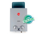 TERMA RHEEM 8 LT TIRO NATURAL + CONEXIÓN + PUNTO ADICIONAL de GNV(hasta 8 metros) - 4508842 