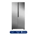 REFRIGERADORA SIDE BY SIDE HISENSE 428L SIN DISPENSER  RS3P428NEDA GRIS