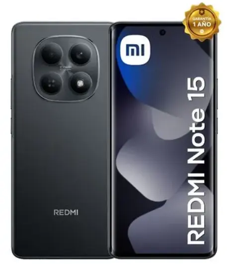 Celular XIAOMI Redmi Note 15 8GB RAM 256GB 6.77" Negro