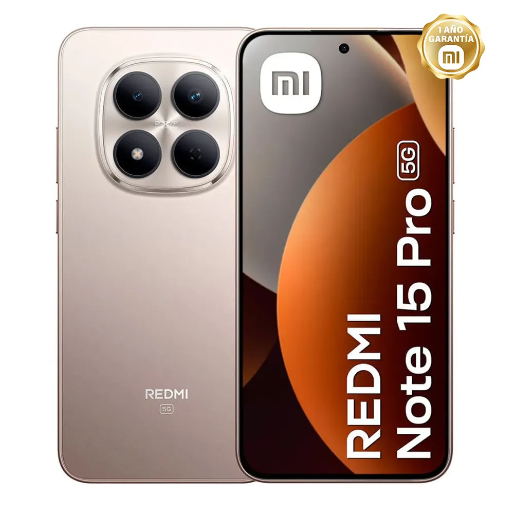 Celular XIAOMI Redmi Note 15 PRO 5G  8GB RAM 256GB 6.67" Titanium