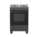 COCINA MIDEA 24" 4 HORNILLAS HIERRO NEGRA con instalación