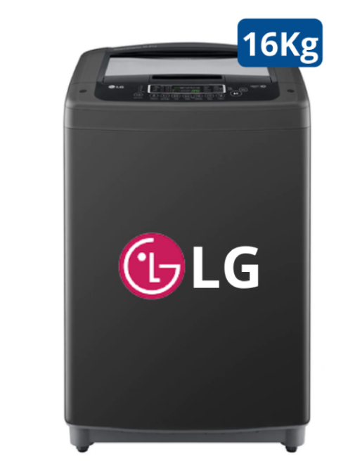 Lavadora LG de 16kg carga superior Smart Inverter con TurboDrum™, negro claro - WT16BPB