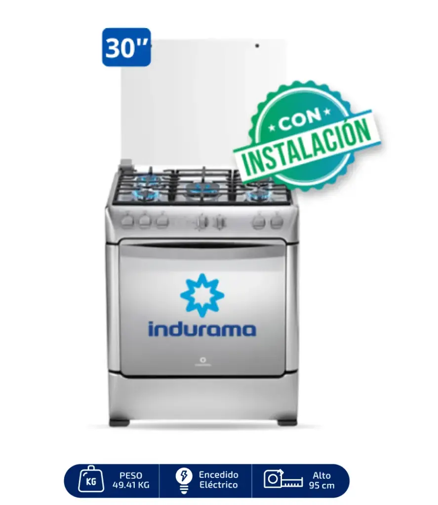 COCINA INDURAMA 30" 5 HORNILLAS FIRENZE