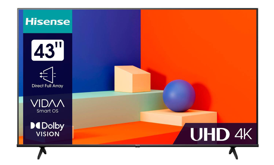 Televisor HISENSE 4K UHD 43" SMART TV Vidaa - Modelo 43A6K