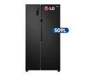 Refrigeradora LG Side By Side GS51MPD, 509L, Panel Led Táctil Negro 2024